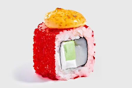 Запеченный острый с гребешком