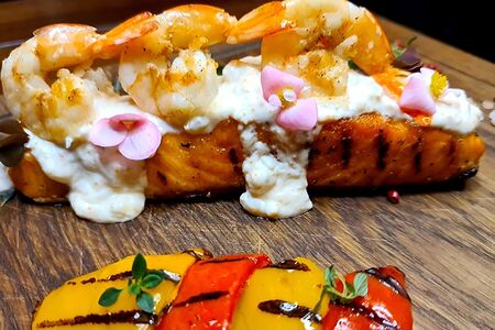 Королевский стейк лосося