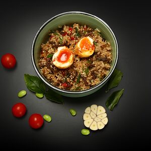 Жаренный рис с говядиной 