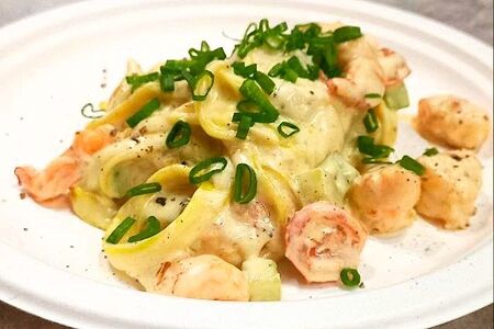 Тальятелле с креветками