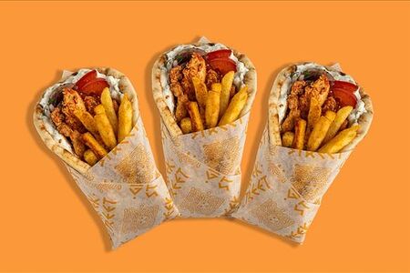 3 Гироса с курицей спайси