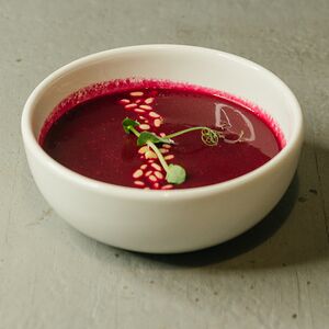 Крем-суп свекольный с кокосовым молоком и имбирем