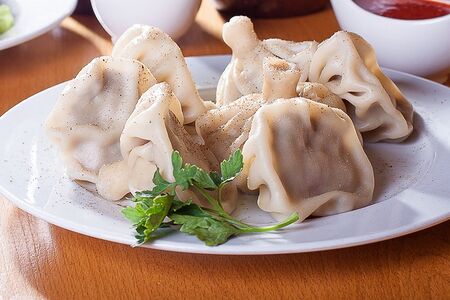 Хинкали с грибами