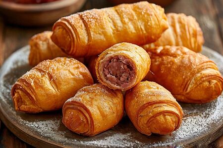 Жареная сосиска в тесте