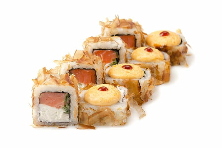 Запечённый ролл Асам с лососем