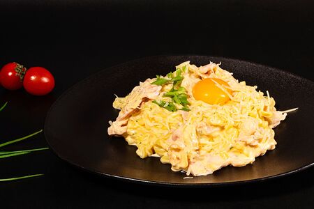 Рамен в соусе Карбонара