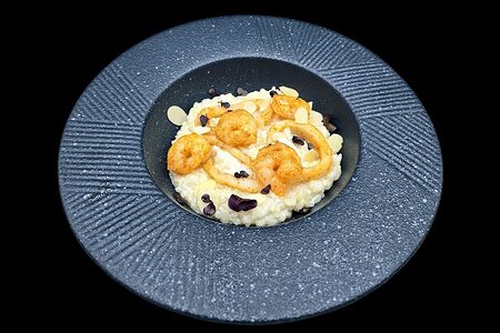 Трюфельное ризотто с морепродуктами