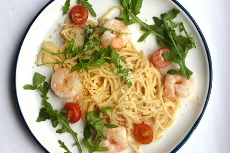 Паста с креветками