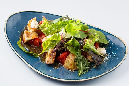 Салат с хрустящими баклажанами 