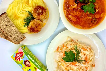 Бизнес-ланч с тефтелями 