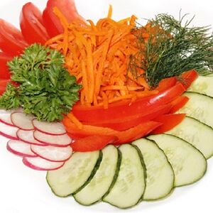 Овощная тарелка