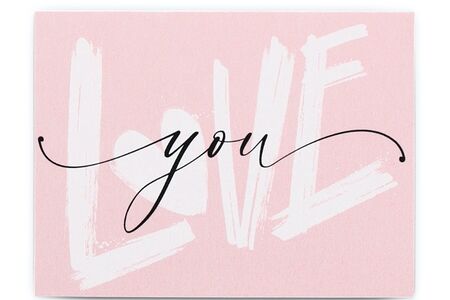 Открытка мини Love you 