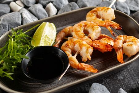 Креветки гриль