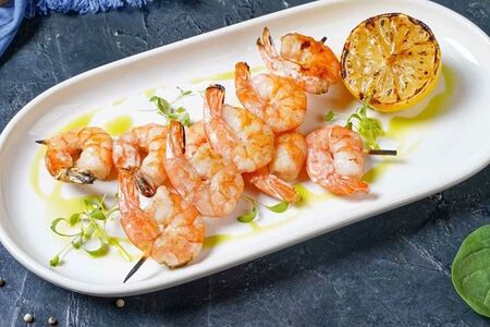 Креветки тигровые на гриле