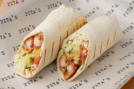 Шаверма с креветкой темпура