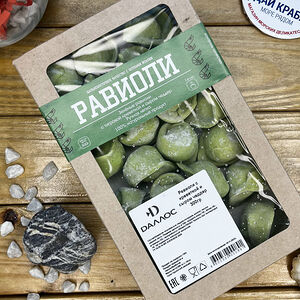 Равиоли зеленые с креветкой