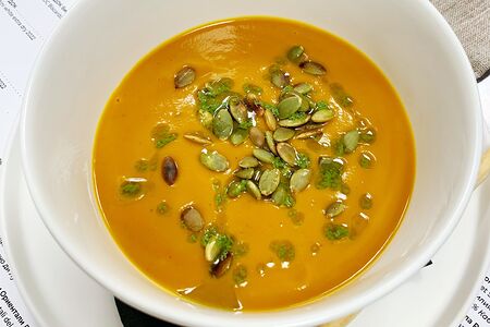 Суп-пюре из медовой тыквы