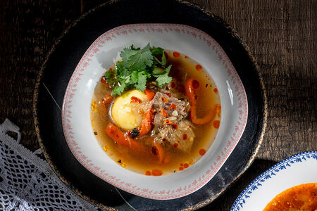 Хашлама с томленой говядиной