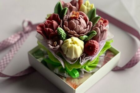 Букет цветов из шоколада мини