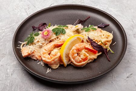 Паста сливочная с морепродуктами