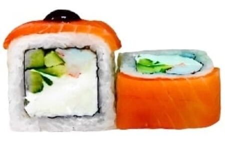 Филадельфия с лососем и креветкой