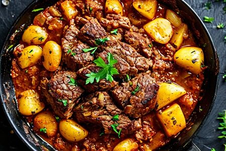 Жаркое по-болонски со свининой