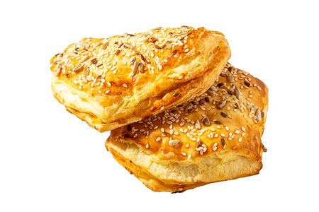 Слойка с сыром и ветчиной