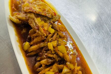 Карп в остром соусе