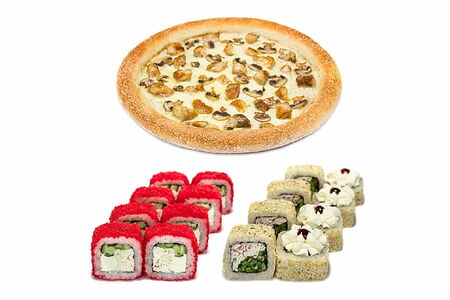 Комбо Пицца и 2 ролла