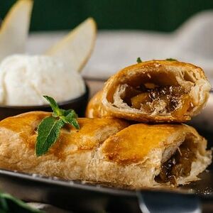 Штрудель с грушей 