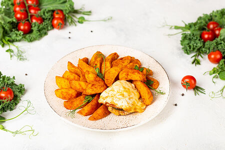 Мясо по-французски с картофелем