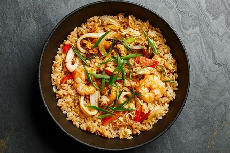 Тяхан с морепродуктами