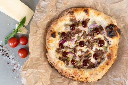 Пицца С рваной говядиной 