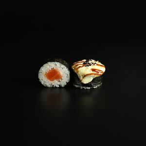 Ролл Вулкан с лососем