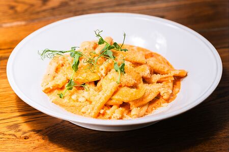 Паста с лососем