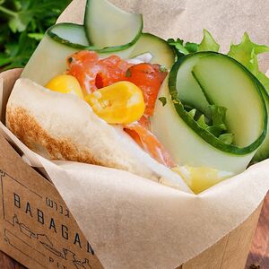 Пита с лососем