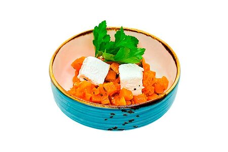 Салат с тыквой и сыром Фета