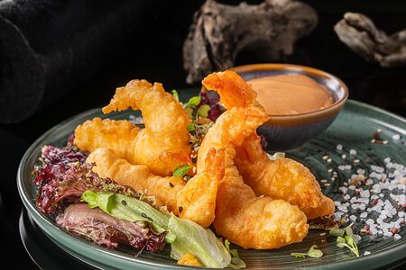 Креветки темпура