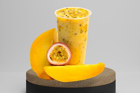 Манго-маракуйя шейк