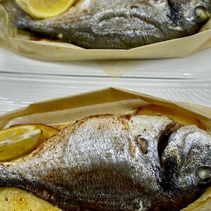 Рыба Дорадо с овощами 