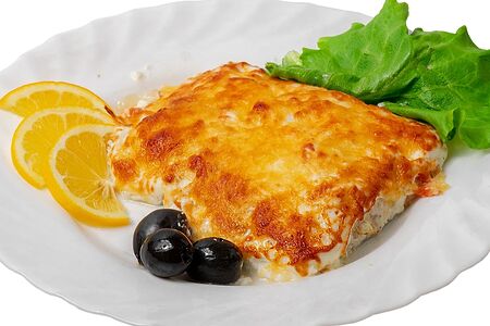 Горбуша под овощами 