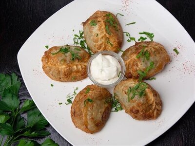 Жаренные манты