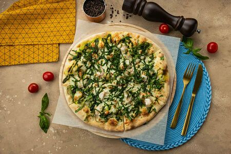 Пицца Креветки-шпинат