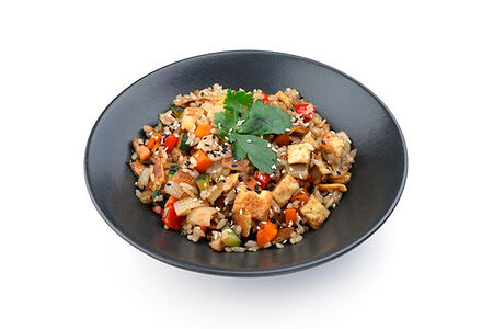 Японский плов с морепродуктами