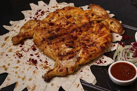 Курица на углях