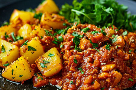 Жаркое по-болонски с курицей