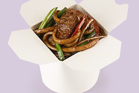 Лапша удон с уткой