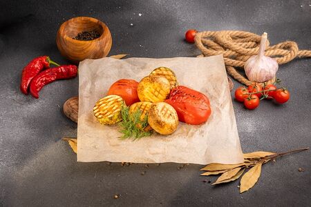 Ассорти из овощей на мангале