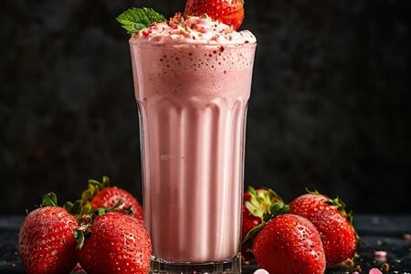 Клубничный коктейль