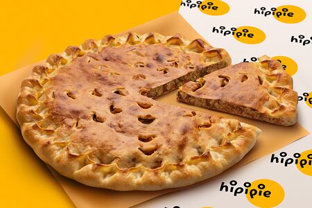 Пирог с капустой и мясом халяль